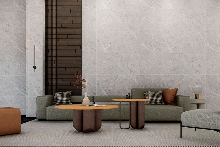 Ambiente con piso cerámico elegante